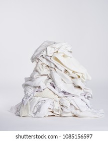 Laundry Heap On The White Background.