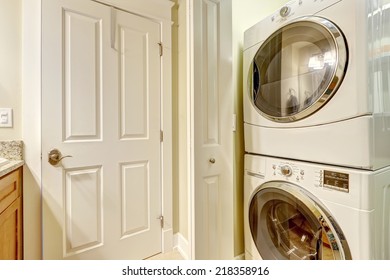 Nice Laundry Room White Washer Dryer Stock Photo 1677784843 | Shutterstock