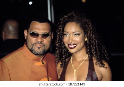 Laurence Fishburne And Gina Torres At Premiere Of THE MATRIX RELOADED, NY 5/13/2003