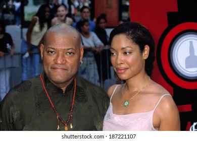 Laurence Fishburne And His Fiancee Gina Torres At The Apocalypse Now Redux Premiere, NYC, 7/23/2001