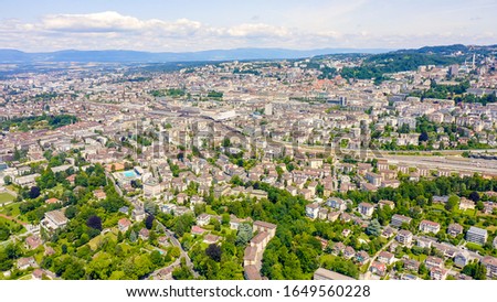 Similar – Foto Bild Flug über die Alpen