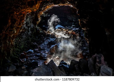 Lava Cave In Iceland