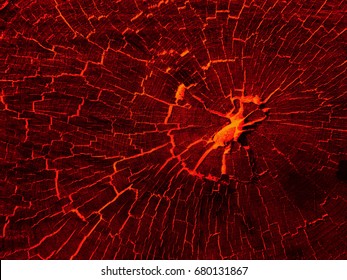 Lava Crack Ground Mud Textured Background   