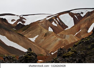 Lava Field At Landmannalaugar, Iceland