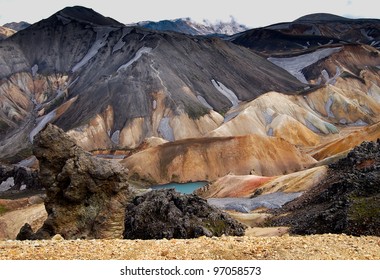 Lava Field At Landmannalaugar, Iceland