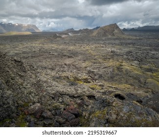 Lava Fields At Krafla Volcanic Area