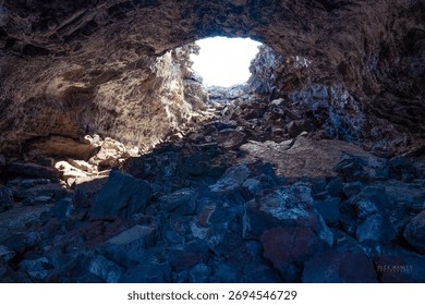 Lava Fields and Pacific Ocean View from Hawaii’s Big Island, USA – Volcanic Coastline Landscape