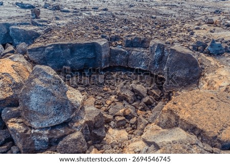 Lava Fields and Pacific Ocean View from Hawaii’s Big Island, USA – Volcanic Coastline Landscape