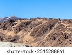 Lava Fields, Pumice Volcano Stones Texture, Volcanic Pumice Pattern, Pieces of Lava, Teide Basalt Extrusive Igneous Rock, Color Porous Volcano Stones in Spain, Tenerife, Peak of Teide