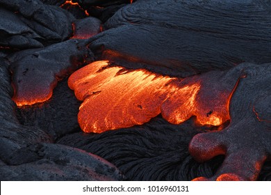 Lava Flow In Hawaii