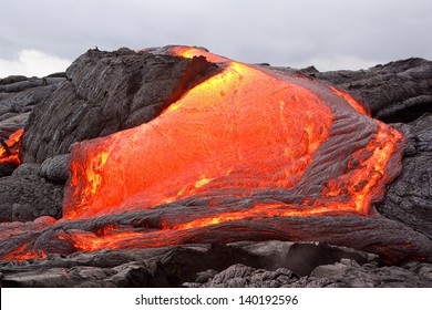 Lava Flow In Hawaii