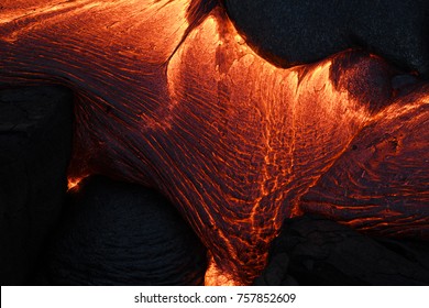 lava flow in hawaii