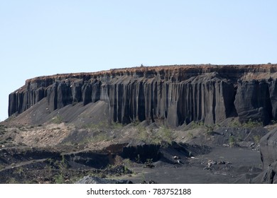Lava flows of basalt