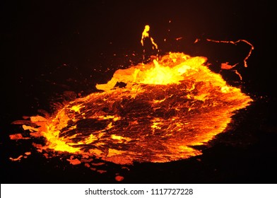 Lava Lake Of Erta Ale Volcano