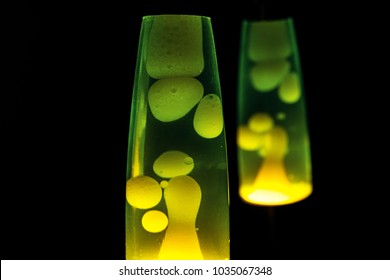 Lava Lamp. Abstract Isolated Composition