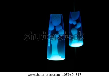 Lava lamp. Abstract isolated composition