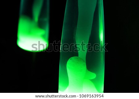 Lava lamp. Abstract isolated composition