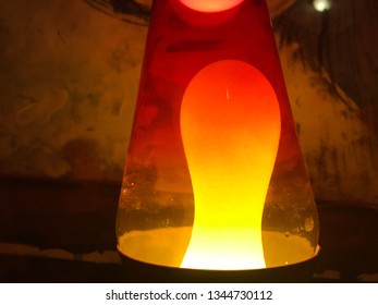 Lava Lamp Orange Globs