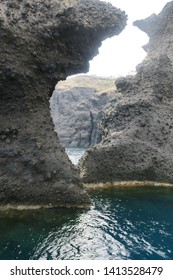 Lava Rock Formation.  Santorini, Greece