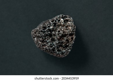 Lava Rock Isolated On A Black Background