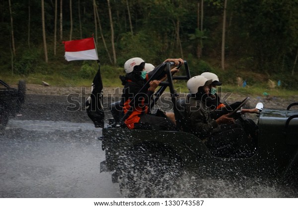 Lava Tour Merapi Explore Rest Eruption Stock Photo 1330743587 ...
