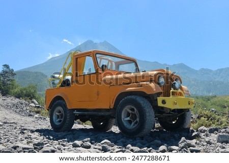 Lava tour using an old jeep is one of the favorite attractions in the Mount Merapi lava tourist destination