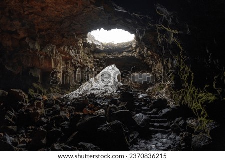 The Raufarhólshellir Lava Tunnel in Iceland