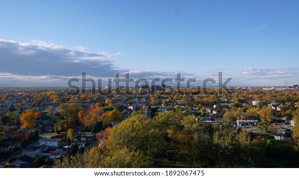 Laval Quebec Canada Skyline During Autumn Stock Photo 1892067475 ...