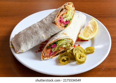 Lavash Doner Kebab Doner Durum Shawarma Stock Photo 2175534549 ...