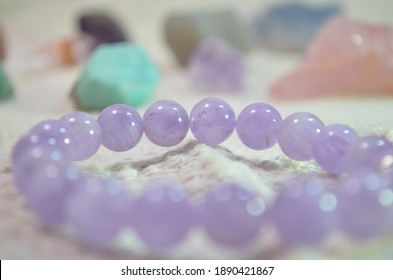 Lavender Amethyst Bracelet 10 Mm.