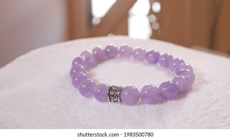 Lavender Amethyst Bracelet 8 Mm.