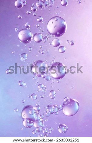 Lavender bubbles float in a soft, glowing background. Perfect for skincare visuals, spa branding, or dreamy cosmetic scenes.