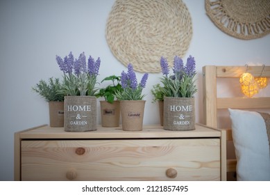 Lavender As A Decoration In The Bedroom Has A Romantic Air