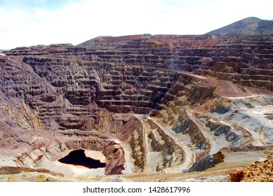 Lavender Open Pit Copper Mine Near Bisbee, Arizona