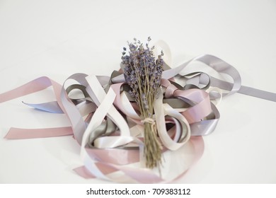 Lavender With Pastel Ribbon