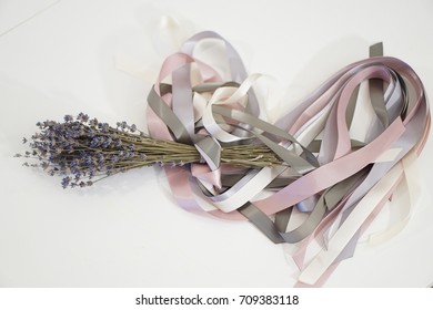 Lavender With Pastel Ribbon