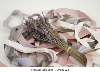 Lavender With Pastel Ribbon