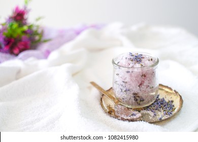 Lavender Sugar Scrub Body Spa Treatment  With Focus Selection