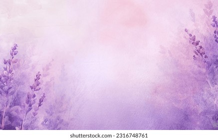 Lavender watercolor abstract background texture  Foto Stok