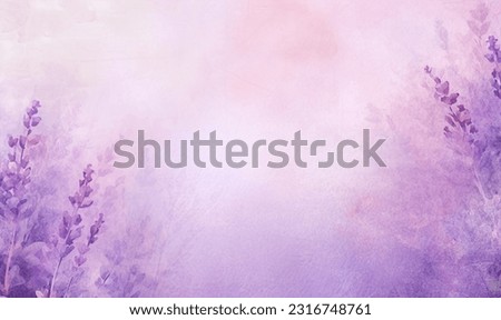 Lavender watercolor abstract background texture 