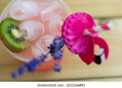 Lavender Watermelon Kiwi Mocktail, Mayfield Lavender Farm