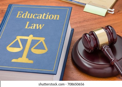 A Law Book With A Gavel - Education Law