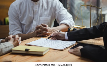 Law and Legal services concept. law contract, Lease agreement or sale. - Shutterstock ID 2250008493