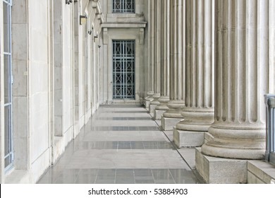 Law And Order In University Stone Building