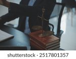 Law theme, gavel or mallet of the judge, lawyer enforcement officers, evidence-based cases taken into account in the court abount business, legislation.