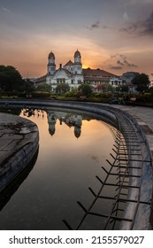 Lawang Sewu is the famous old building in Semarang with European style and built during Dutch occupation in Indonesia