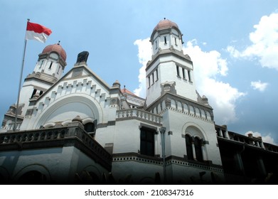 Lawang Sewu is a historic building that was built as the head office of the Dutch East Indies Railway Company. In Indonesian, Lawang Sewu means 1000 doors. Semarang 20 October 2013, Central Java, Indo