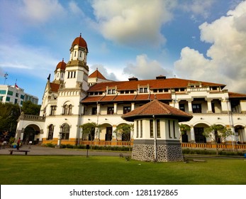 Lawang Sewu, means thousand doors, an ex-colonial railway company office.