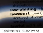 lawcourt word in a dictionary. lawcourt concept.