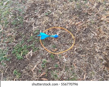 A Lawn Dart On The Ground